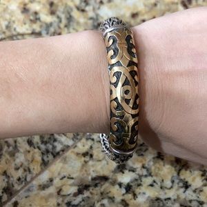 John hardy 9.5” 18k bracelet with gold detail